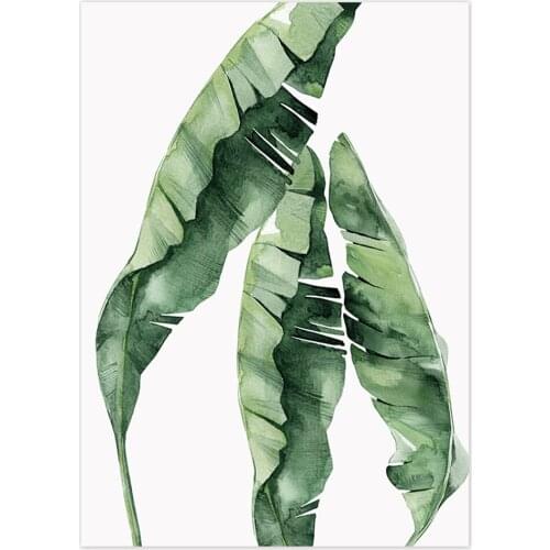 Plants Green Leaves Printed Water-Soluble Canvas 11CT Cross Stitch Kit DIY Embroidery DMC Threads Painting Design
