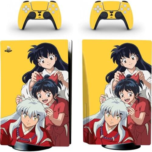 Inuyasha PS5 Disc Skin Sticker Protector Decal Cover for PlayStation 5 Console & Controller PS5 Skin Sticker Vinyl
