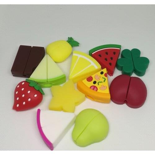 100Pcs Cable Protector Bite For Iphone Cable Protector USB Fruit watermelon Mobile Phone Connector Accessory Dropshipping Toy