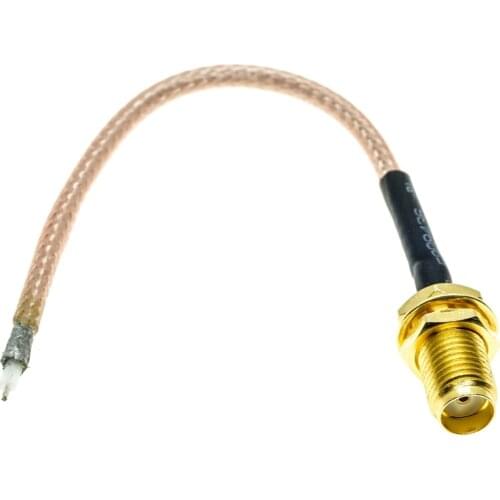 SMA FEMALE to Open-end Single End PCB Solder WiFi Router RG316 50Ω RF Coaxial Jumper Pigtail Cable b