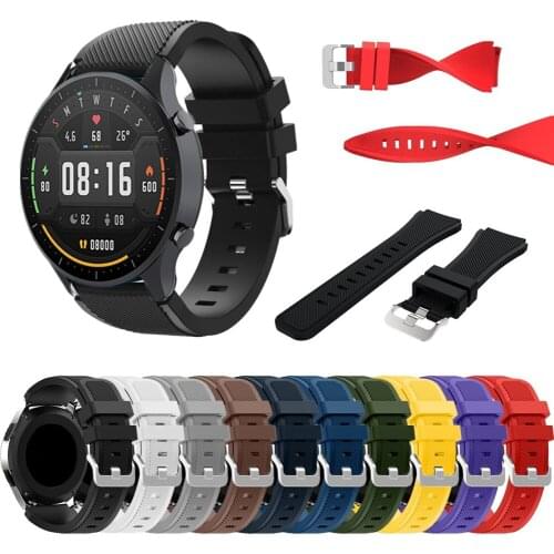 22mm Silicone Wrist Strap For Xiaomi Mi Watch Color Sport Bracelet For Zepp Z Smartwatch Bands Waterproof Accessories New