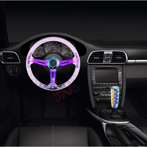 Girls Racing Steering Wheel for Universal Interior Part Bubble Transparent Steering Wheel Neo Spoke