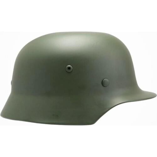SPIRIT TACTICAL Green German M35 Steel Helmet / WW II M35 German helmet/ Safety Helmet/ Oliver Drab World War 2 Helmet