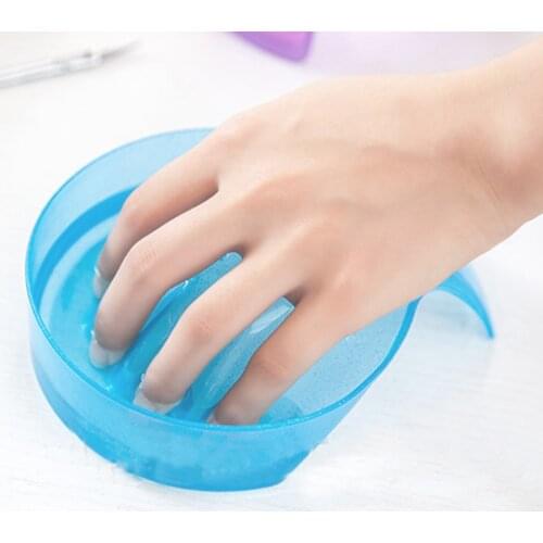 Nail Art Hand Wash Remover Soak Bowls with Rectangle Shaped Hand Spa Manicure Tools