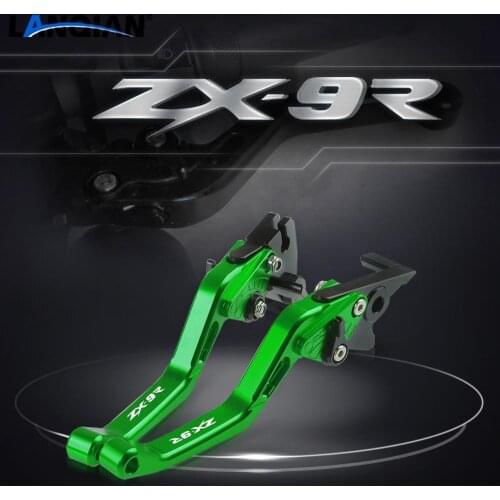 For Kawasaki ZX9R Motorcycle Parts Short Aluminum Adjustable Brake Clutch Levers ZX 9R ZX-9R 1998-2003 2001 2002 Accessories