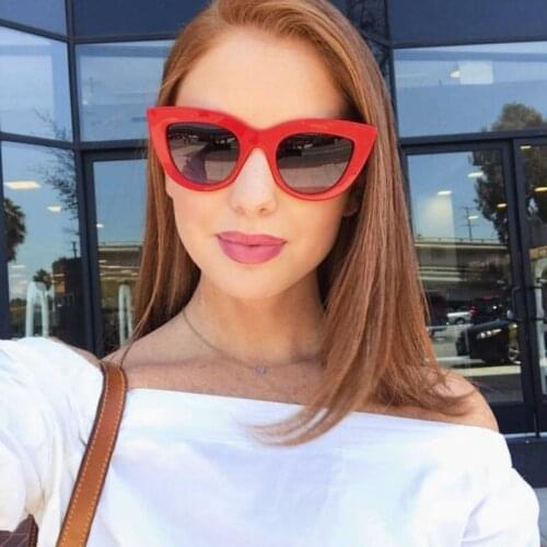 New 2018 Summer Cateye Sunglasses For Women Fashion Designer Outdoor Stylish Cat Eye Sun Glasses Oculos de Sol UV400