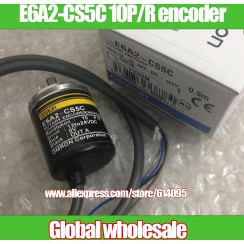 1pcs E6A2-CS5C 10P/R optical encoder for Omron / incremental optical rotary encoder / low pulse encoder for Omron