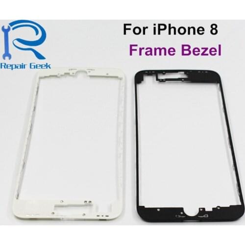 100pcs For iPhone 8 4.7 High Quality LCD Touch Screen Housing Middle Frame Front Bezel Replacement Repair Parts