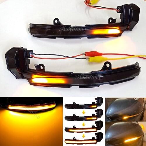 2x Dynamic Turn Signal LED Side Mirror Indicator Blinker Sequential Light For Jaguar XE XF XJ F-TYPE XK XKR I-PACE SUV X250 X260