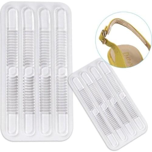 4pcs/set Silicone Gel Heel Protector Soft Cushion Protector Foot Feet Care Shoe Insert Pad Insole shoes Accessories Insoles