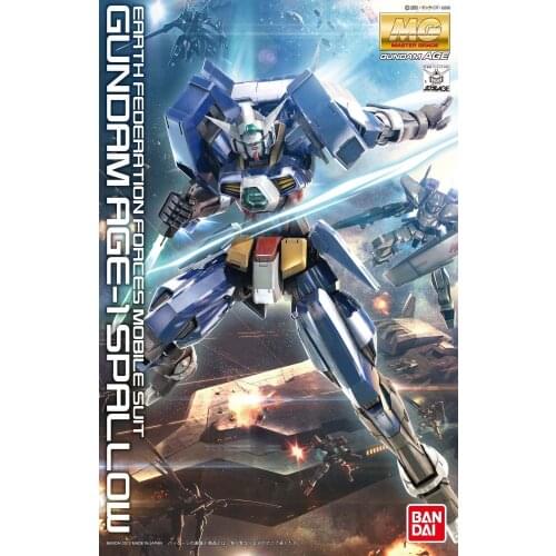 BANDAI GUNDAM MG 1/100 AGE-1 SPALLOW Gundam model assembled Anime action figure toys Decoration Kids Toy Gift