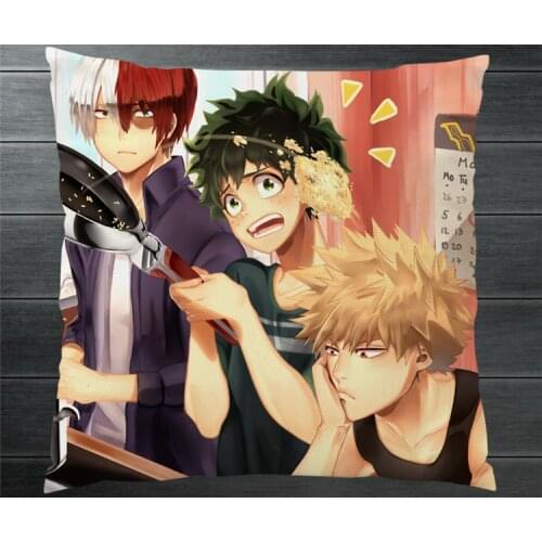 Boku No My Hero Academia bakugou katsuki Todoroki Shoto Two Side Pillowcase 40x40cm Pillow Cushion Case Cover Cosplay Decor P14