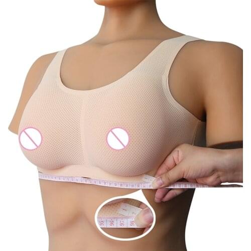 BCDE cup With Teardrop-Shaped Silicone Breasts Form Underwear Set Fake Boobs For drag queen Transgender