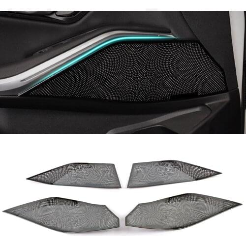 For BMW 3 Series G20 2020 Car Stainless Door Gate Loudspeaker Sound Pad Speaker Cover Trim Frame Sticker Interior Accessories
