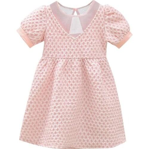 Baby Girls Teens Summer Dress Clothing 2021 New Toddler Baby Girl Bow Princess A-Line Party Birthday Elegant Dress 2-12 years