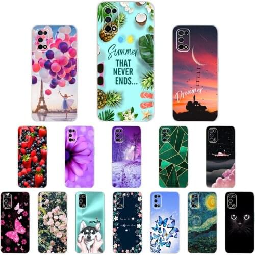For Realme 7 5G Case Relame V5 5G Soft Tpu Cute Mobile Phone Bag For OPPO Realme Q2 5G Narzo 30 Pro 5G Cover Silicone Coque Capa