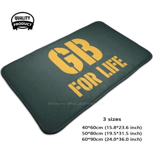 For Life - Football Design Door Mat Foot Pad Home Rug Football American Football Sport Sports Fans Fanatics Athlete Players