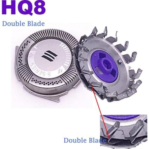 DHL Ship 2000PCS/Lot Electric Double Blade Shaver Head Replacemen for Philips Razor Blade HQ8 PT860 PT870 AT890 HQ7760 HQ8875