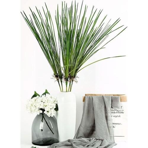 Artificial Plants Grass Plastic Ferns Green Leaves Flower Wedding Plant Table Decors Fake Decoration Home W7S2