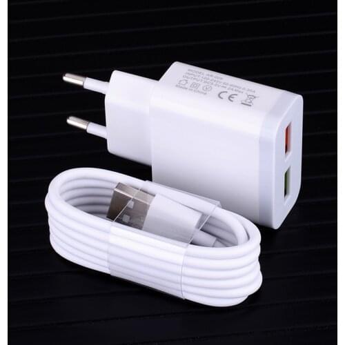 Fast Charging Cable Micro USB Type C Charger Adapter For Samsung S10 9 Redmi Note 9 9s Pro Honor 9X 9C Android Phone Cable