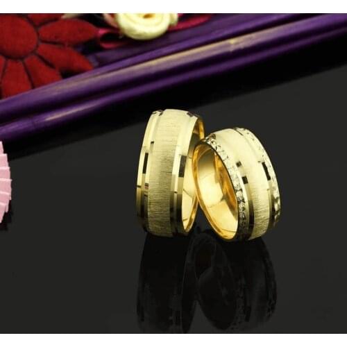 SILVERFONI 925 Sterling Real Silver Wedding Rings Set For Men And Women Jewelry Hand Made Anniversary Gift New Season Gold Plate