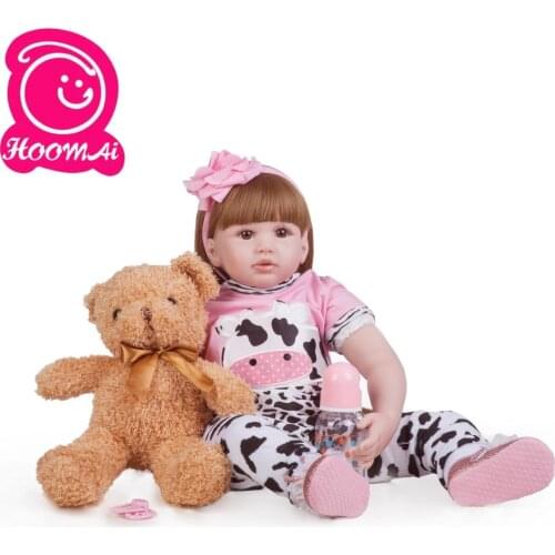 60cm Silicone Vinyl Reborn Baby Doll Toys For Girl Princess Toddler Alive Babies Like Real Birthday Gift Brinquedos Play House