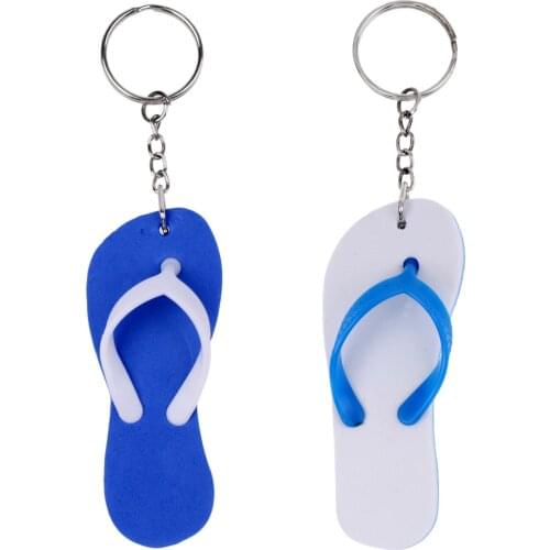MagiDeal Boat Floating Key Chain Storage Keychain Water Sports Sailing - Flip Flops / Slipper Shaped Floating Key Ring