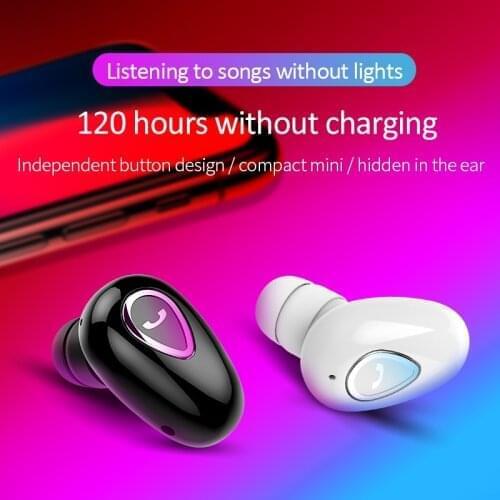 Mini Bluetooth Earphone HIFI Earbuds In Ear Handsfree With Mic Stereo Sport Headset For Android IOS Phones Head phone