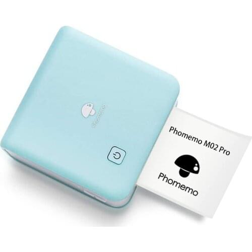Phomemo 300dpi Mini Photo Printer M02Pro Pocket Thermal Bluetooth Printer for Photo Printing, Plan Journal, DIY Cards Impresora