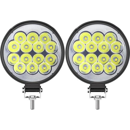 Wholesale Quick delivery 42W LED Work Light Round LED Light Super Bright Daylight White Light for Car Motorcycle Trucks Car csv