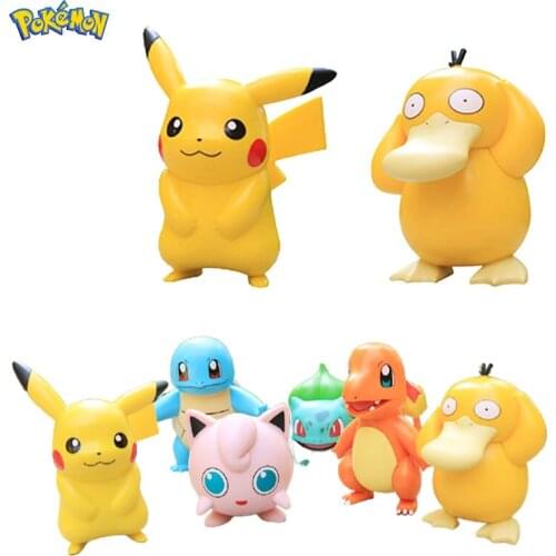 Pokemon Pikachu Psyduck Toy Decoration Ornaments Adult Children Tide Play Hand-made Gifts Car Ornaments Hand Office Aberdeen New