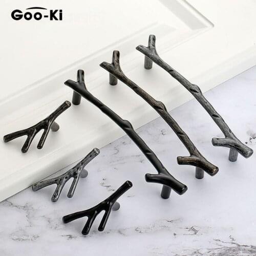 5 Pcs Fashion Tree Branch Furniture Handle 96mm 128mm Kitchen Cabinet Handles Drawer Knobs Door Pulls Hardware