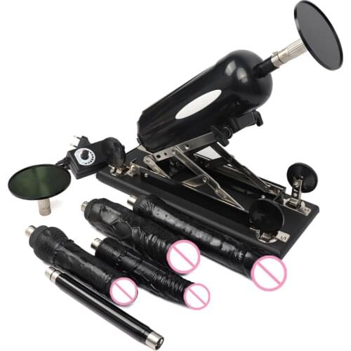 FREDORCH Sex Machine Gun with 6 Dildos Automatic Vibrator for Women Telescopic Adjustable Angle Love Machine Female Sex Products
