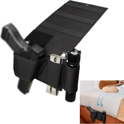 Concealed Carry Car Seat Gun Holster Mattress Bed Hidden Pistol Case Handgun Holster with Magazine Pouch