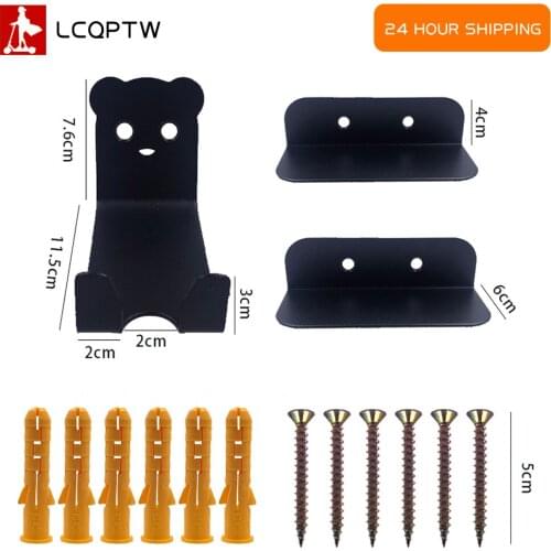 MTB Road Bicycle Steel Rack Pedal Wall Mount Stands Hanger Hook Heavy Duty Bike Padlocks Parking Holder Cycling Accessories