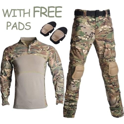 Tactical Suits Outdoor Airsoft Paintball Clothing Military Shooting Uniform Tactical Combat Camouflage Shirts or Cargo Pants