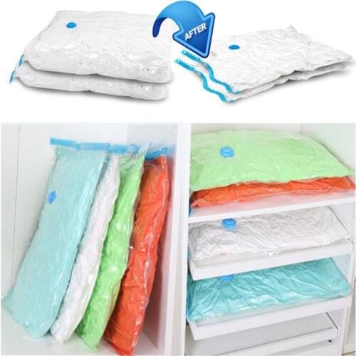 Vacuum Storage Bag Waterproof Compression Bag Clothes Quilts Organizer Dustproof Moisture-Proof Hand Pump Home Space Save Sack