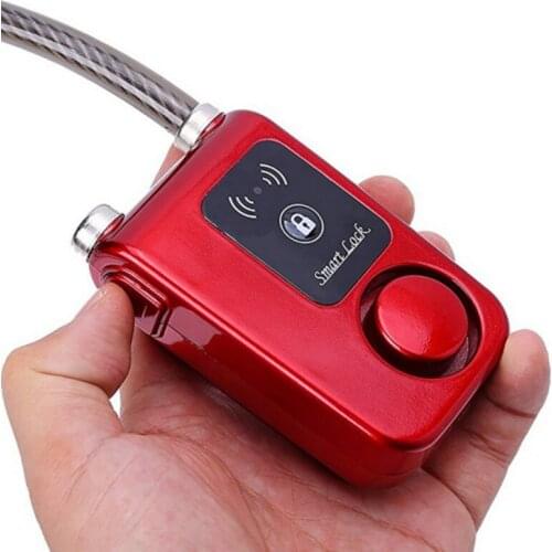 Cycling Intelligent Phone APP Control Smart Alarm Bluetooth Lock Waterproof 110dB Alarm Bicycle Lock Anti Theft Lock Equipments