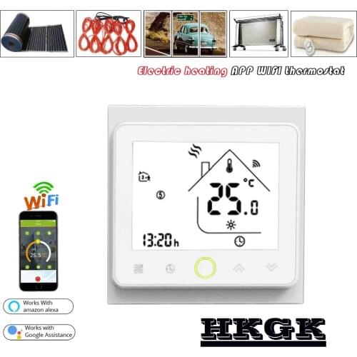 WIFI APP 16A weekly programmable floor heating central heating thermostat for Alexa Google home