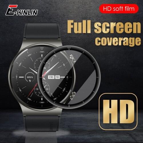 99D Curved Full Cover Screen Protector For Huawei Watch GT 2 Pro 2e GT2 GT2e 46mm 42mm Smart Watches Soft Protective Film