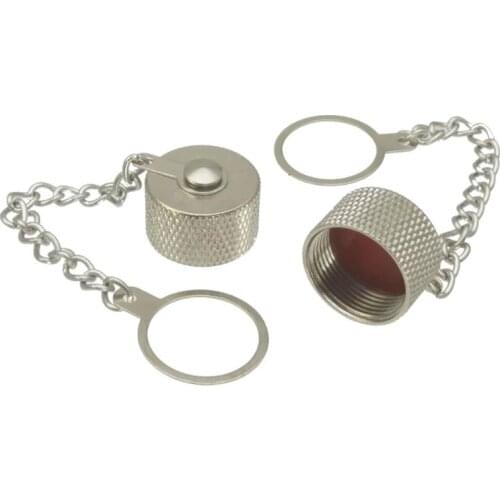 1pcs Connector Dust cap With Chain for N Female RF Coaxial Brass