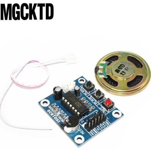 10set ISD1820 recording module voice module the voice board telediphone module with Microphones + Loudspeaker