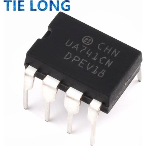 10PCS DIP IC 8pins UA741CN UA741CP UA741 Amp LM741 741 DIP-8