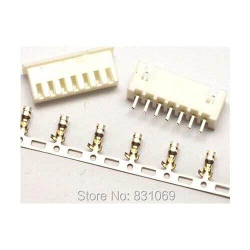 100 sets 7 Pin Connector leads Heade 2.54mm XH-7P Kit Brand New