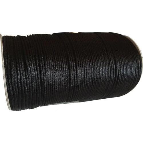 2mm Black Nylon Cord Jewelry Findings Accessories Rattail Satin Macrame Rope Bracelet Beading Cords 350m/roll