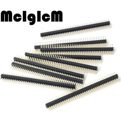 300pcs 1.27mm 40 Pin Male Single Row Pin Header Strip 1x40P Free Shipping