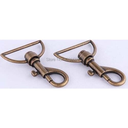 5pcs/lot retro bronze color Swivel Snap Hook Metal Lanyard buckles Hook for