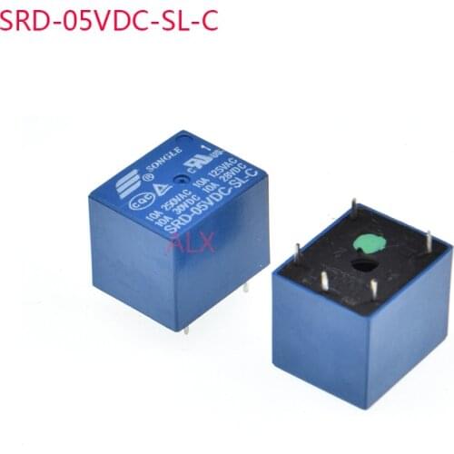 5PCS POWER relay SRD-05VDC-SL-C 10A 5pin T73 SRD 5V realys