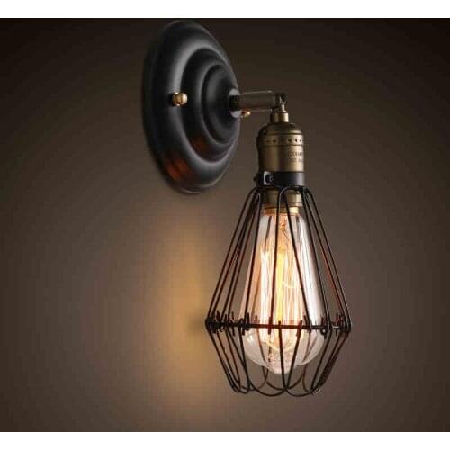 Artpad American LOFT Industrial Retro Wall Lamp AC90V-260V E27 Metal LED Adjustable Corridor Balcony Light for Indoor MJ1016