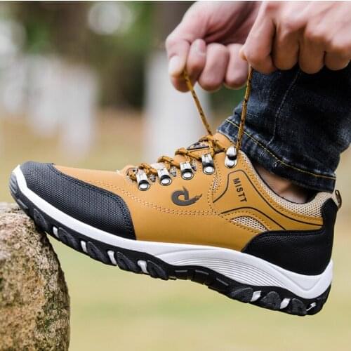 Spring and autumn mens leisure ankle boots with velvet warm snow boots